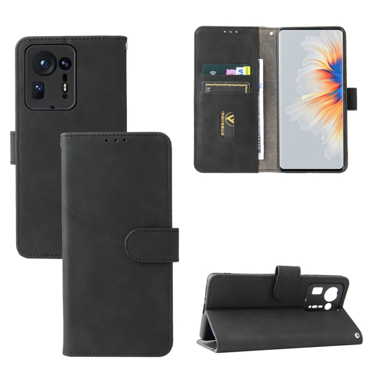 Solid Color Skin Feel Magnetic Buckle Horizontal Flip Calf Texture PU Leather Case with Holder & Card Slots & Wallet For Xiaomi Mix 4