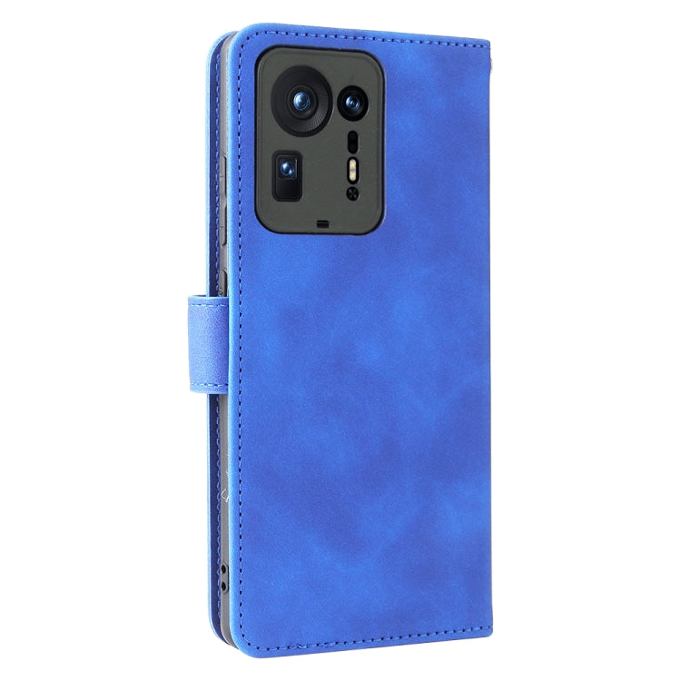 Solid Color Skin Feel Magnetic Buckle Horizontal Flip Calf Texture PU Leather Case with Holder & Card Slots & Wallet For Xiaomi Mix 4