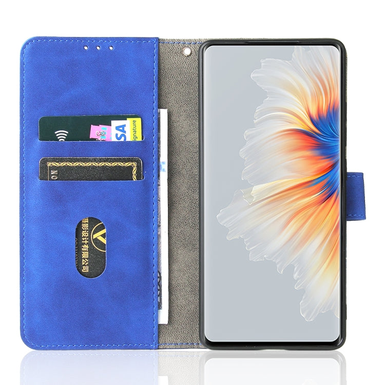 Solid Color Skin Feel Magnetic Buckle Horizontal Flip Calf Texture PU Leather Case with Holder & Card Slots & Wallet For Xiaomi Mix 4