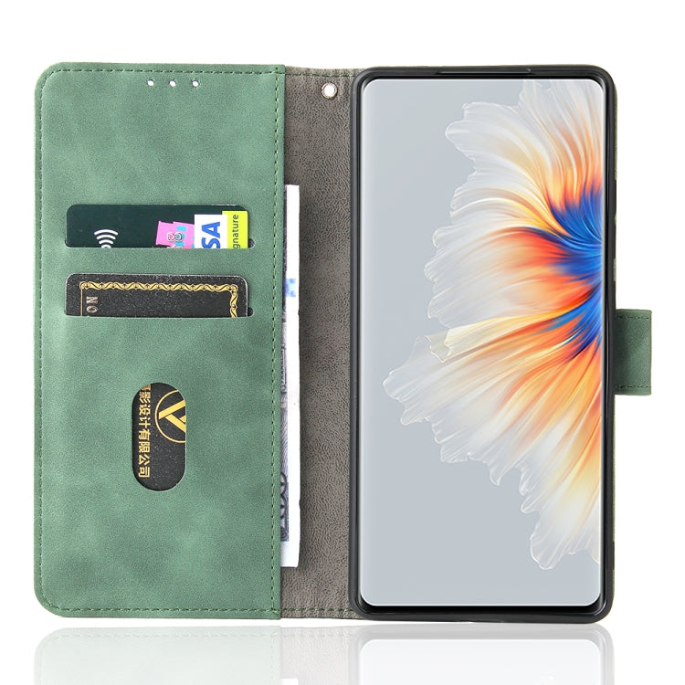 Solid Color Skin Feel Magnetic Buckle Horizontal Flip Calf Texture PU Leather Case with Holder & Card Slots & Wallet For Xiaomi Mix 4