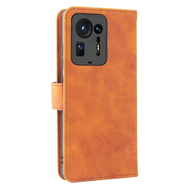 Solid Color Skin Feel Magnetic Buckle Horizontal Flip Calf Texture PU Leather Case with Holder & Card Slots & Wallet For Xiaomi Mix 4