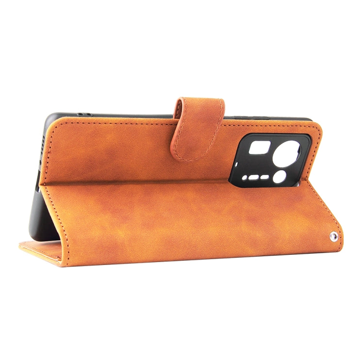 Solid Color Skin Feel Magnetic Buckle Horizontal Flip Calf Texture PU Leather Case with Holder & Card Slots & Wallet For Xiaomi Mix 4