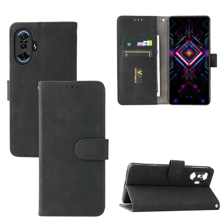 Solid Color Skin Feel Magnetic Buckle Horizontal Flip Calf Texture PU Leather Case with Holder & Card Slots & Wallet For Xiaomi Poco F3 GT / Redmi K40 Gaming