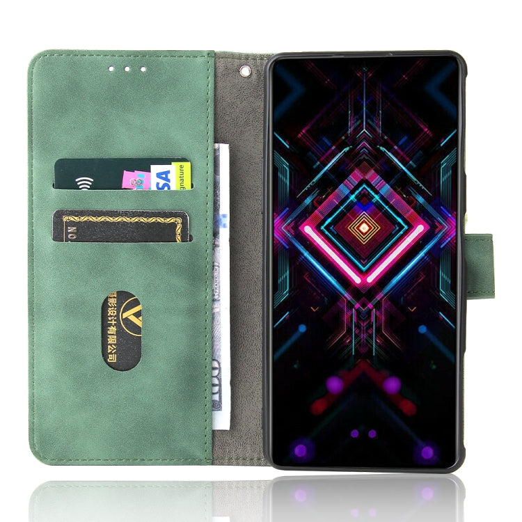 Solid Color Skin Feel Magnetic Buckle Horizontal Flip Calf Texture PU Leather Case with Holder & Card Slots & Wallet For Xiaomi Poco F3 GT / Redmi K40 Gaming