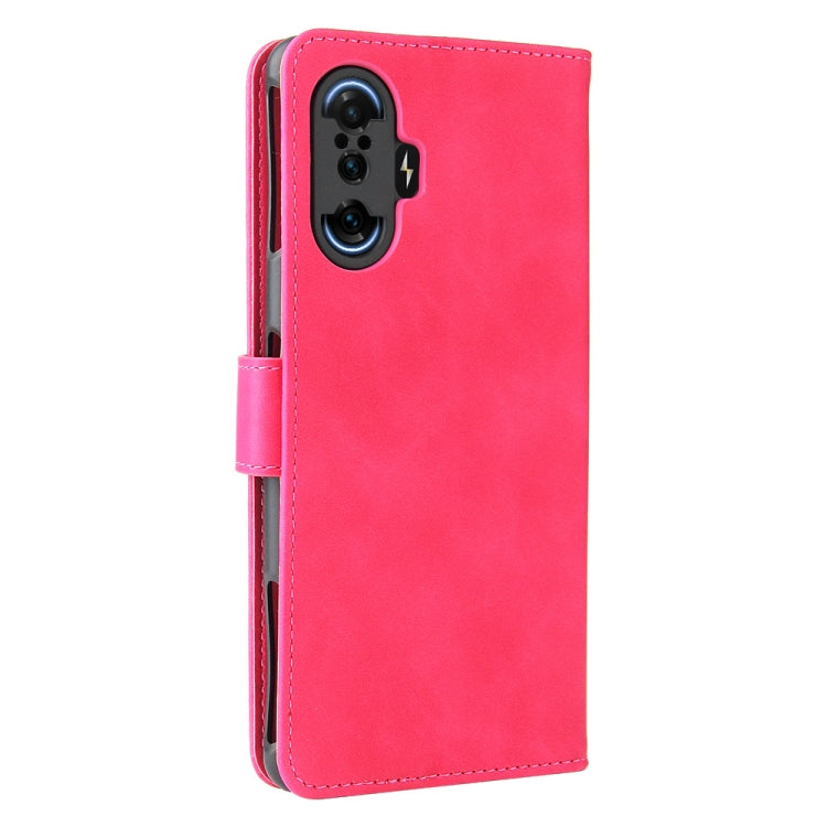 Solid Color Skin Feel Magnetic Buckle Horizontal Flip Calf Texture PU Leather Case with Holder & Card Slots & Wallet For Xiaomi Poco F3 GT / Redmi K40 Gaming