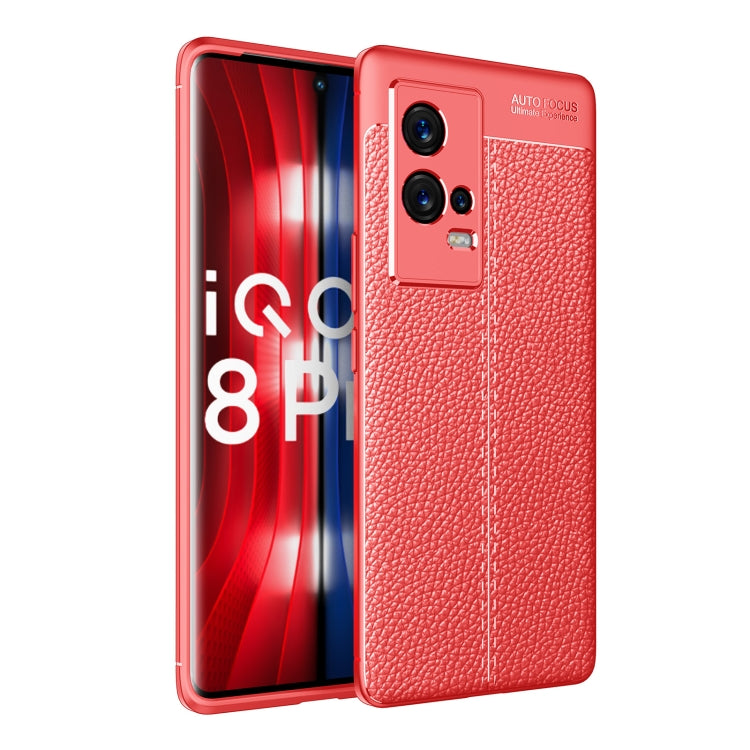 For vivo iQOO 8 Pro Litchi Texture TPU Shockproof Case