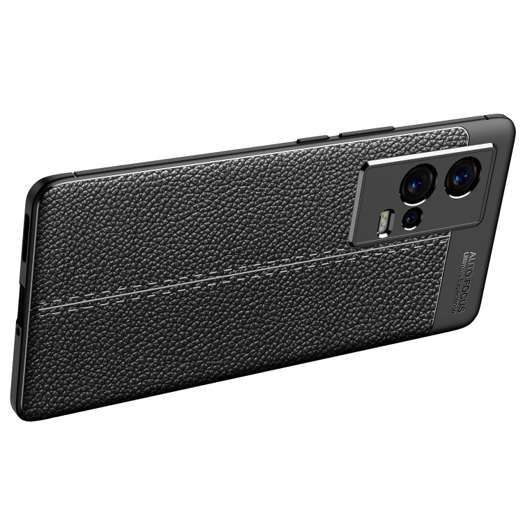 For vivo iQOO 8 Pro Litchi Texture TPU Shockproof Case