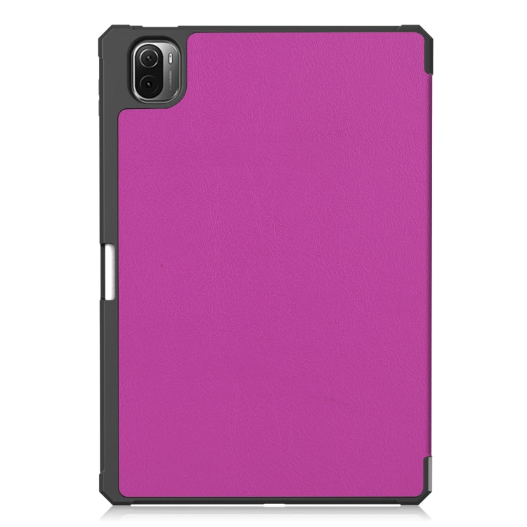 For Xiaomi Pad 5 / 5 Pro Custer Texture Horizontal Flip Leather Case with Three-folding Holder & Sleep / Wake-up Function