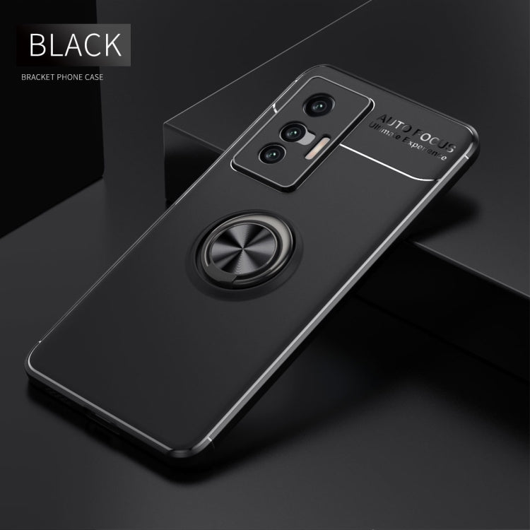 For vivo X70 Metal Ring Holder 360 Degree Rotating TPU Case