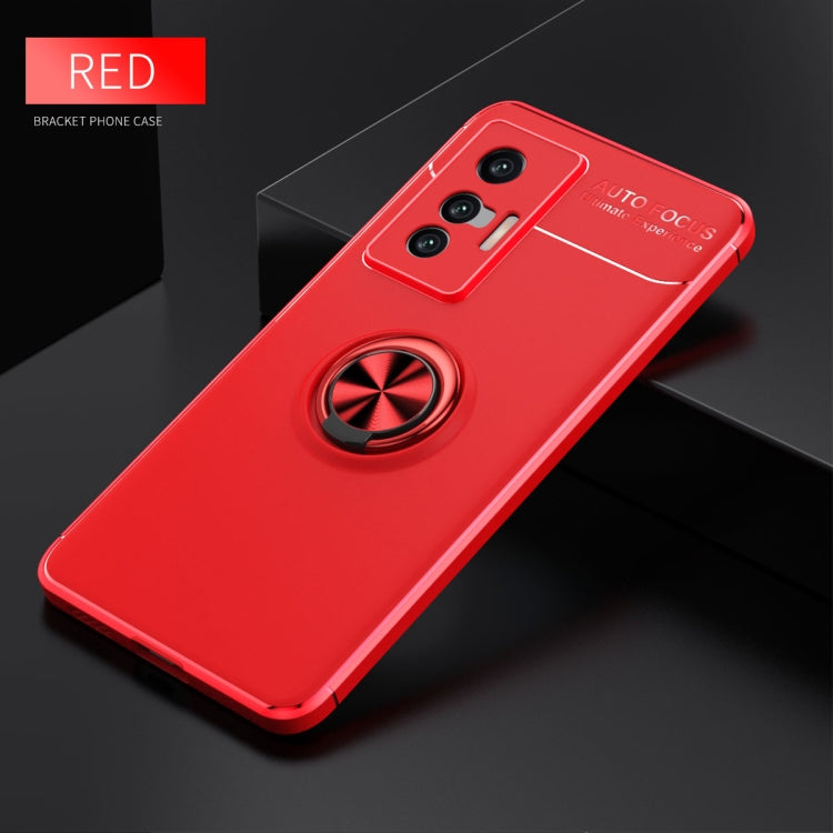 For vivo X70 Metal Ring Holder 360 Degree Rotating TPU Case