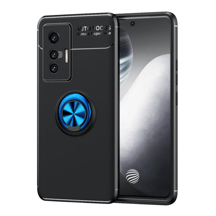 For vivo X70 Metal Ring Holder 360 Degree Rotating TPU Case
