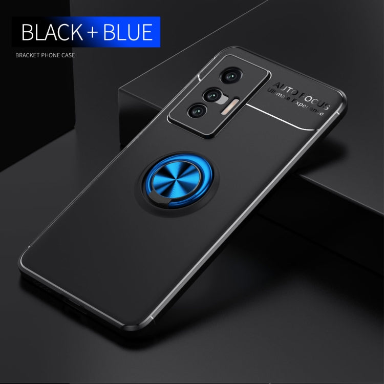 For vivo X70 Metal Ring Holder 360 Degree Rotating TPU Case