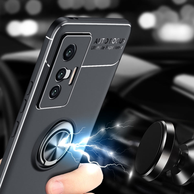 For vivo X70 Metal Ring Holder 360 Degree Rotating TPU Case