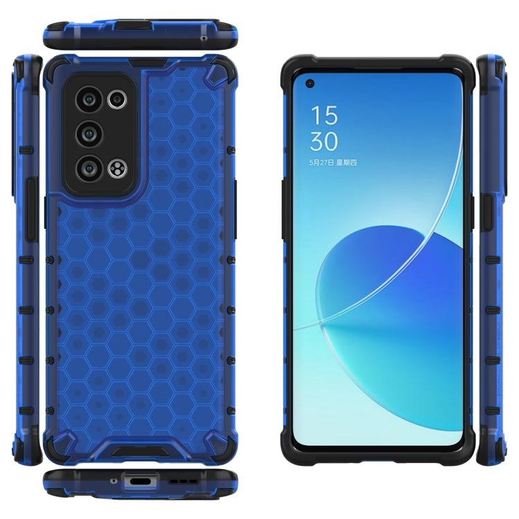 For OPPO Reno6 Pro+ 5G Shockproof Honeycomb PC + TPU Protective Case