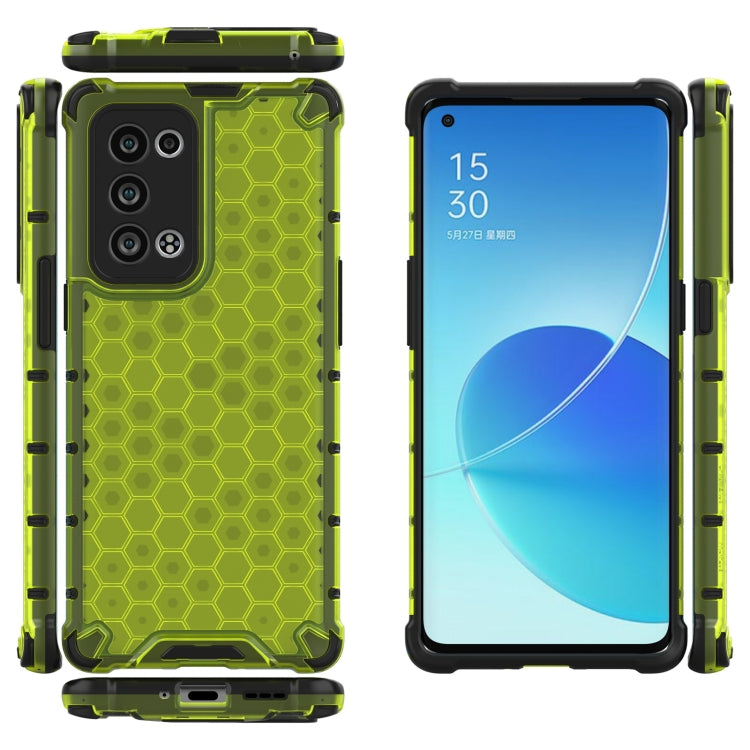 For OPPO Reno6 Pro+ 5G Shockproof Honeycomb PC + TPU Protective Case
