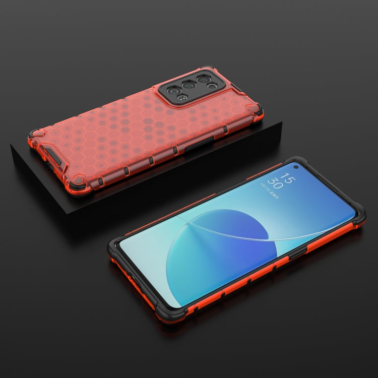 For OPPO Reno6 Pro+ 5G Shockproof Honeycomb PC + TPU Protective Case