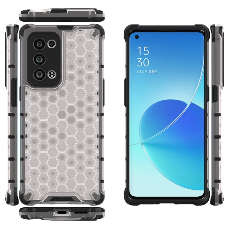 For OPPO Reno6 Pro+ 5G Shockproof Honeycomb PC + TPU Protective Case