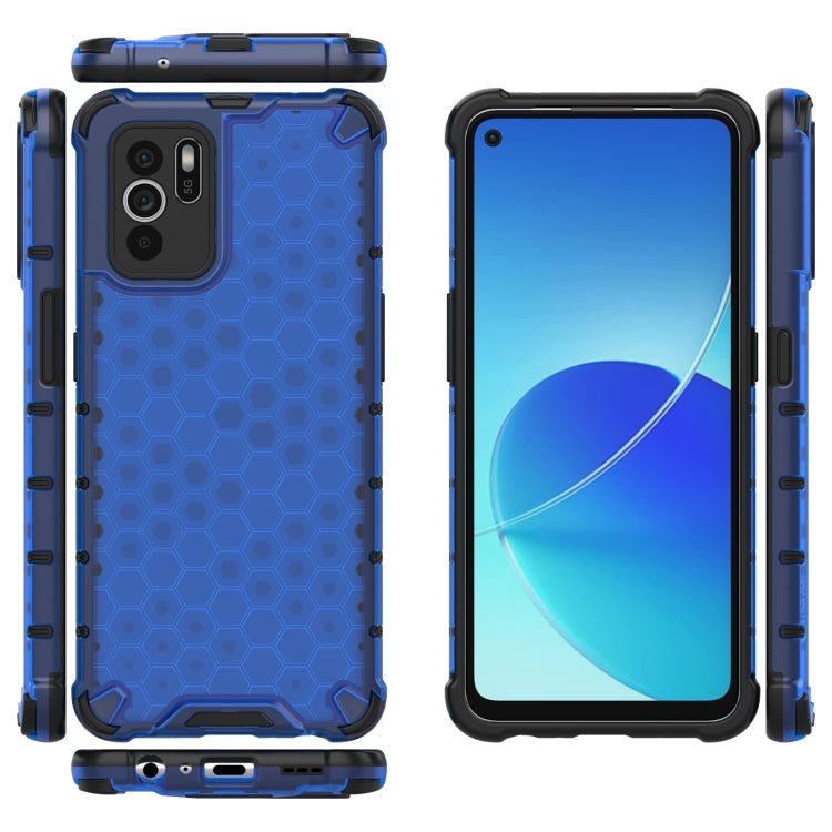 For OPPO Reno6 Z Shockproof Honeycomb PC + TPU Protective Case