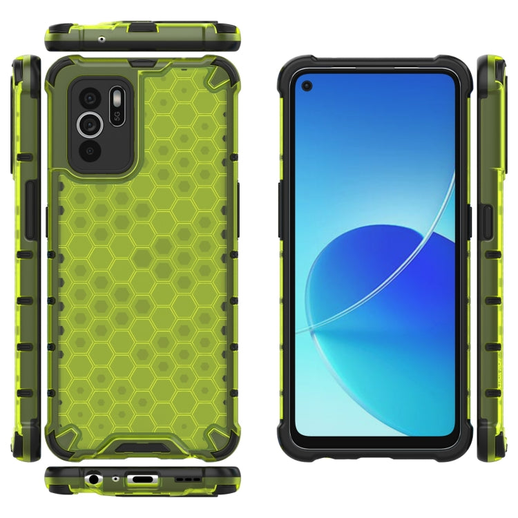 For OPPO Reno6 Z Shockproof Honeycomb PC + TPU Protective Case
