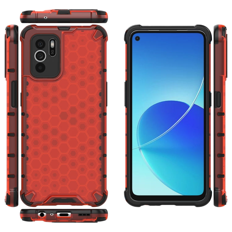 For OPPO Reno6 Z Shockproof Honeycomb PC + TPU Protective Case
