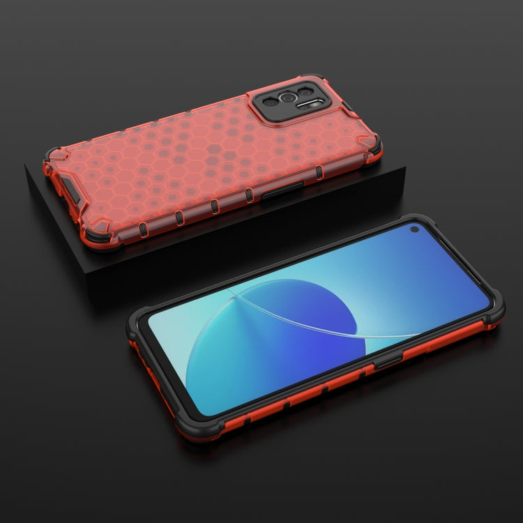 For OPPO Reno6 Z Shockproof Honeycomb PC + TPU Protective Case