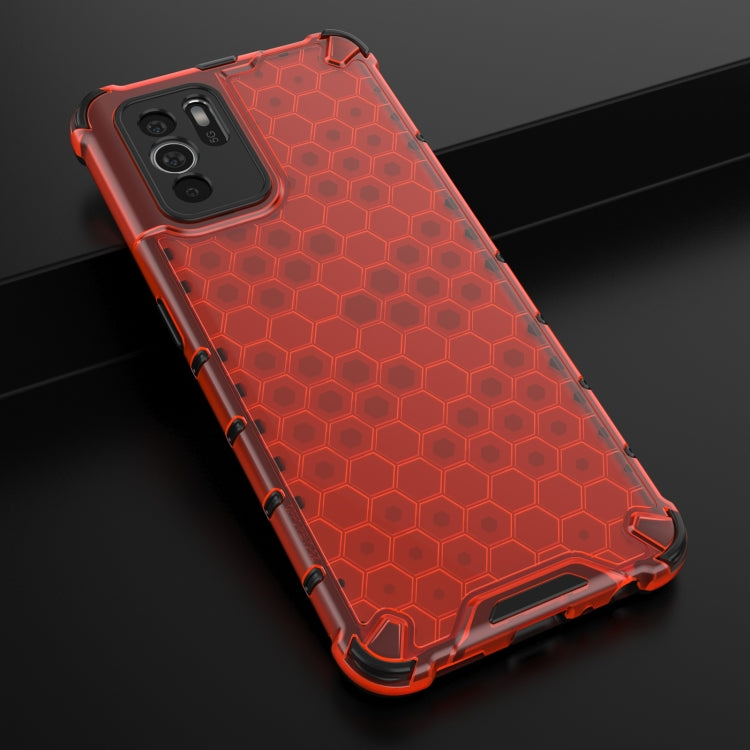 For OPPO Reno6 Z Shockproof Honeycomb PC + TPU Protective Case