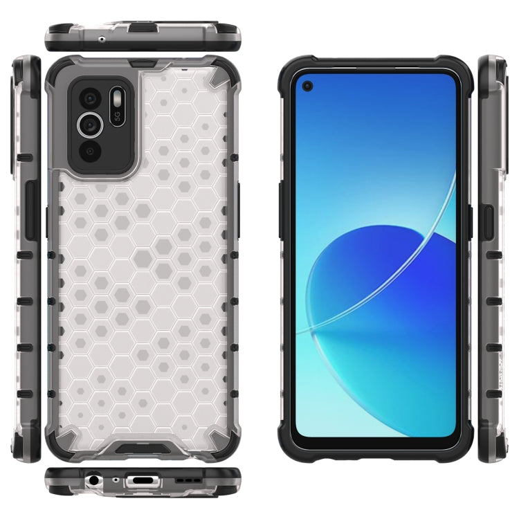 For OPPO Reno6 Z Shockproof Honeycomb PC + TPU Protective Case