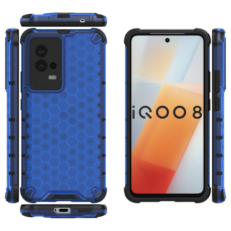 For Vivo iQOO 8 Shockproof Honeycomb PC + TPU Protective Case