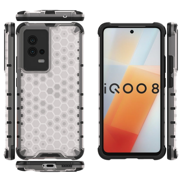 For Vivo iQOO 8 Shockproof Honeycomb PC + TPU Protective Case