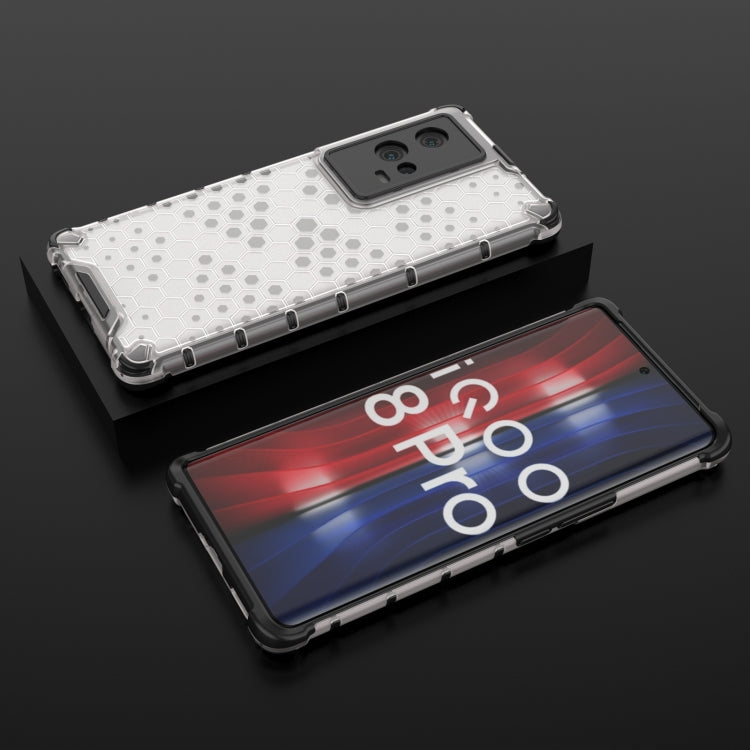 For Vivo iQOO 8 Pro Shockproof Honeycomb PC + TPU Protective Case