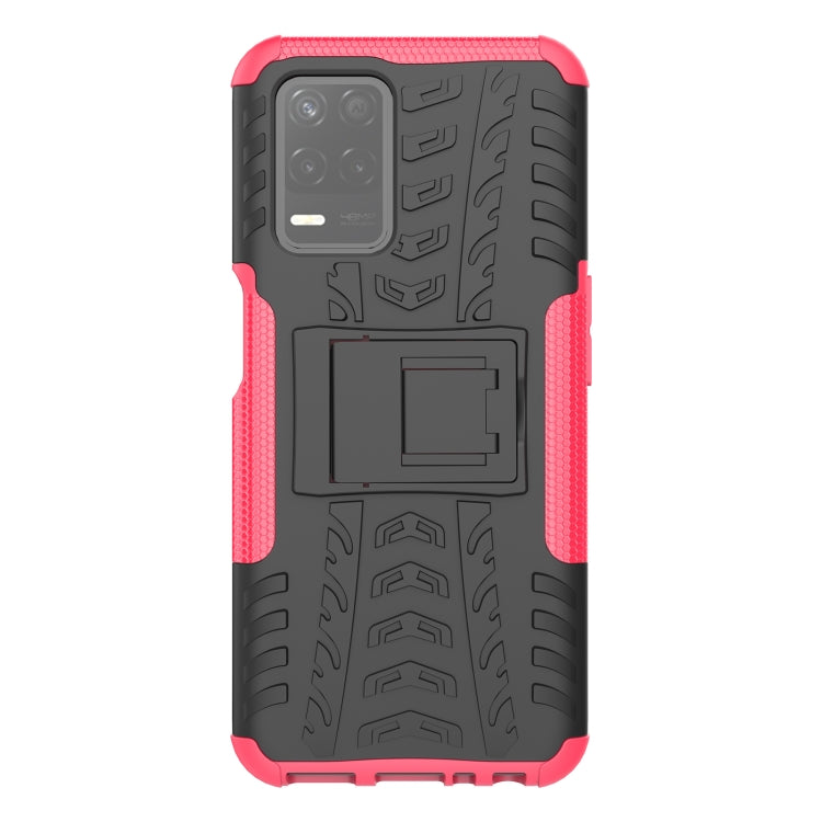 For OPPO Realme V13 5G Tire Texture Shockproof TPU+PC Protective Case with Holder