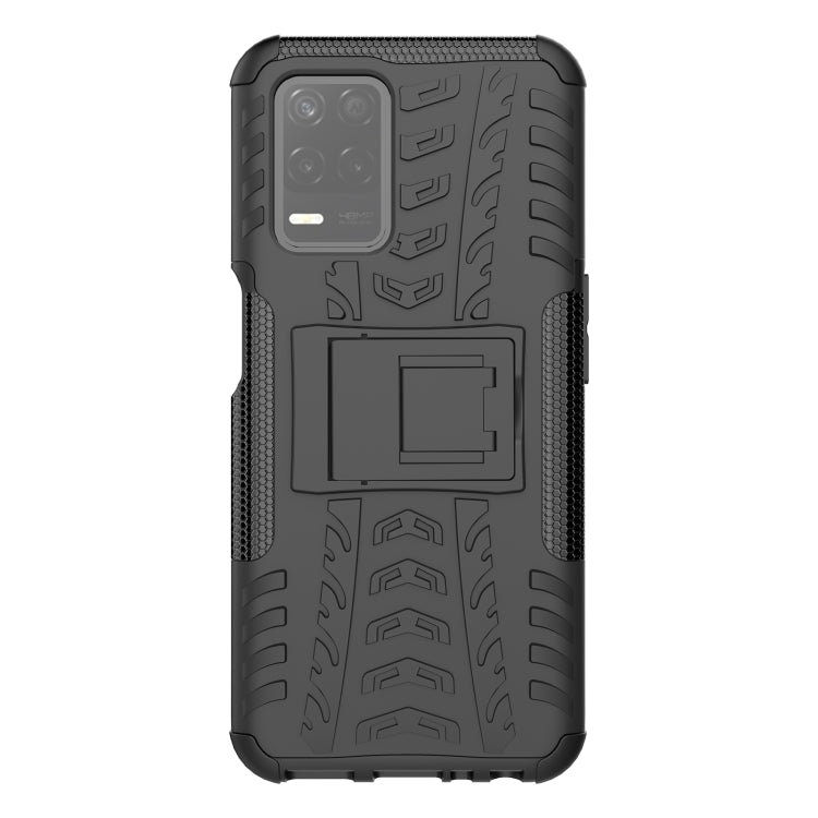 For OPPO Realme V13 5G Tire Texture Shockproof TPU+PC Protective Case with Holder