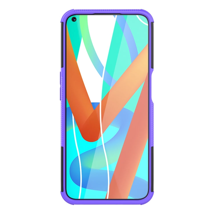 For OPPO Realme V13 5G Tire Texture Shockproof TPU+PC Protective Case with Holder