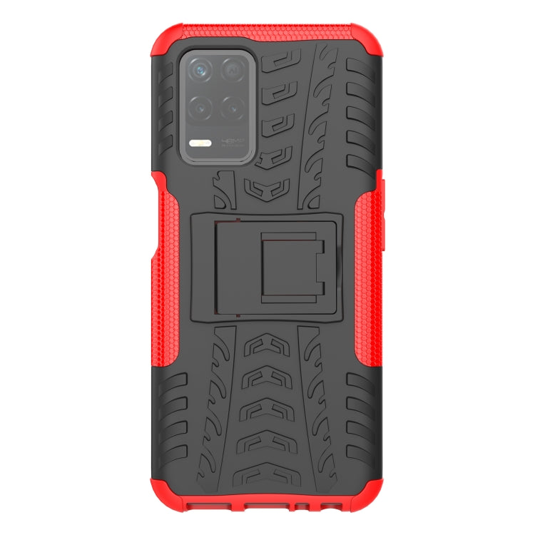 For OPPO Realme V13 5G Tire Texture Shockproof TPU+PC Protective Case with Holder