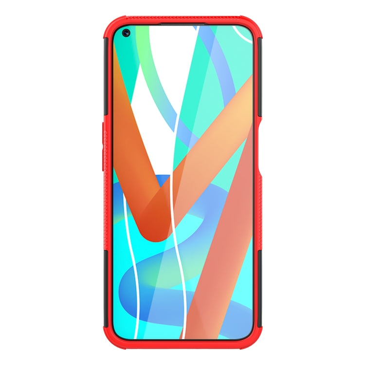 For OPPO Realme V13 5G Tire Texture Shockproof TPU+PC Protective Case with Holder