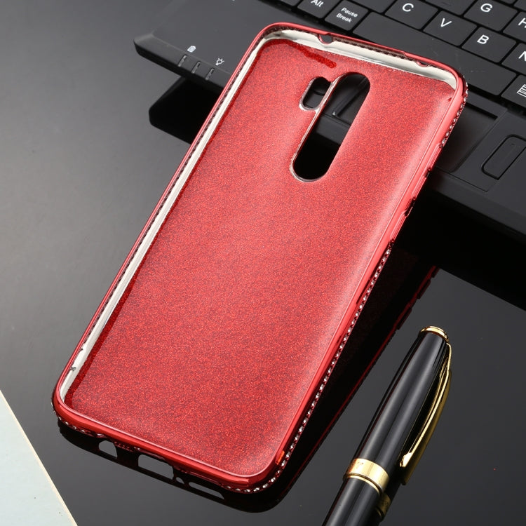 For Xiaomi Redmi Note 8 Pro Diamond Encrusted Flash Powder TPU Case