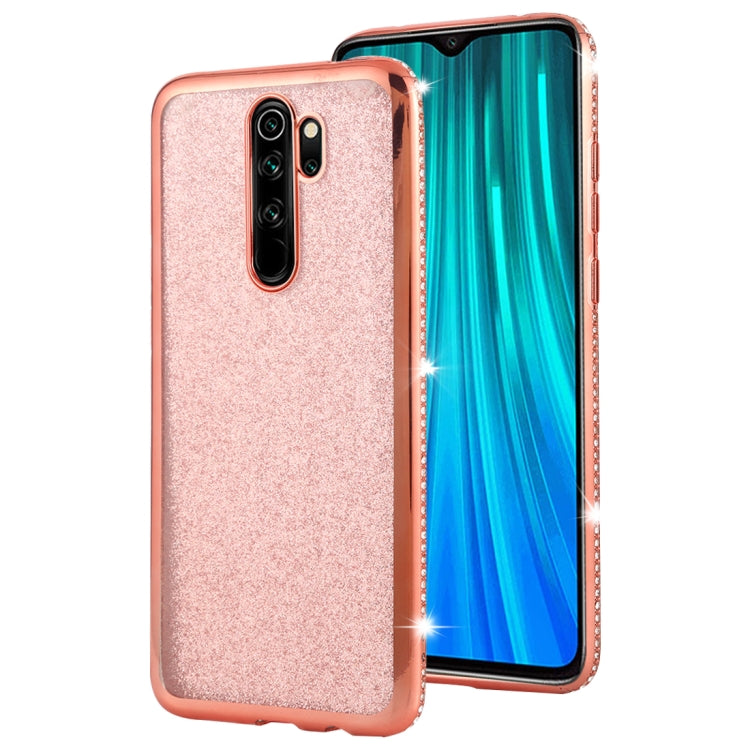 For Xiaomi Redmi Note 8 Pro Diamond Encrusted Flash Powder TPU Case