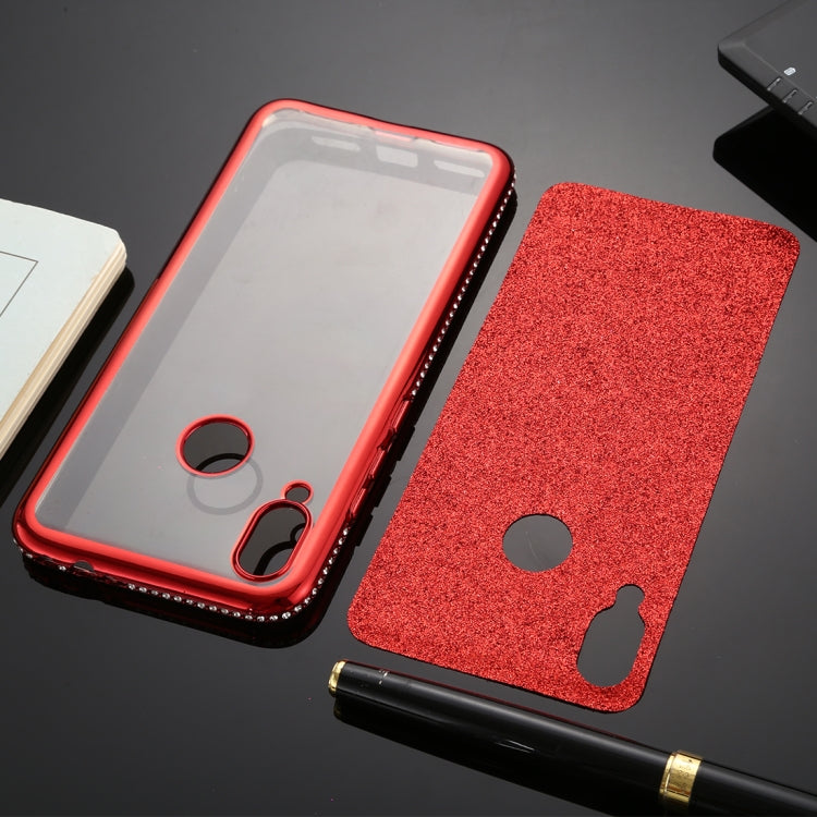 For Xiaomi Redmi Note 7 Diamond Encrusted Flash Powder TPU Case