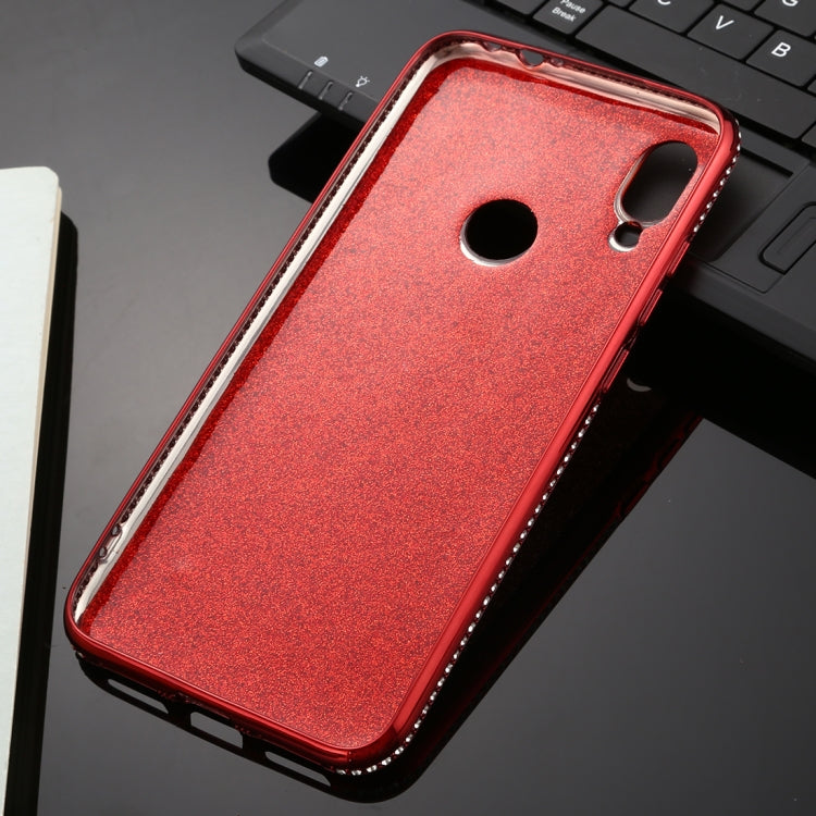 For Xiaomi Redmi Note 7 Diamond Encrusted Flash Powder TPU Case