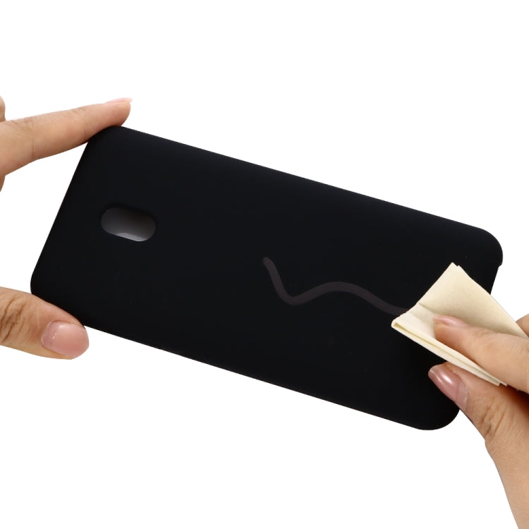 For Xiaomi Redmi 8A Solid Color Liquid Silicone Dropproof Full Coverage Protective Case