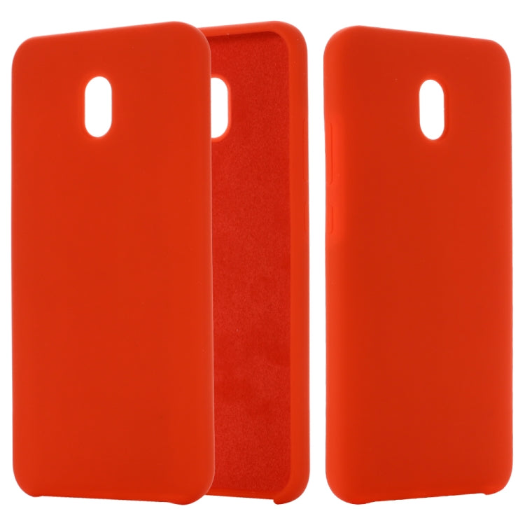 For Xiaomi Redmi 8A Solid Color Liquid Silicone Dropproof Full Coverage Protective Case
