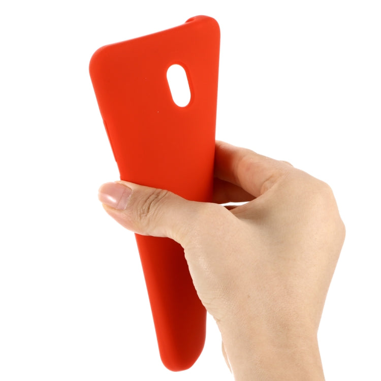 For Xiaomi Redmi 8A Solid Color Liquid Silicone Dropproof Full Coverage Protective Case