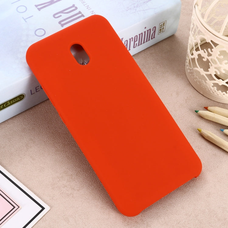 For Xiaomi Redmi 8A Solid Color Liquid Silicone Dropproof Full Coverage Protective Case