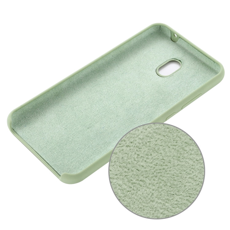 For Xiaomi Redmi 8A Solid Color Liquid Silicone Dropproof Full Coverage Protective Case