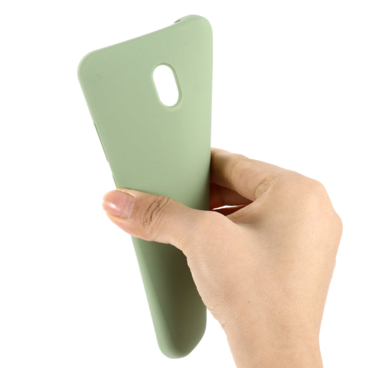 For Xiaomi Redmi 8A Solid Color Liquid Silicone Dropproof Full Coverage Protective Case