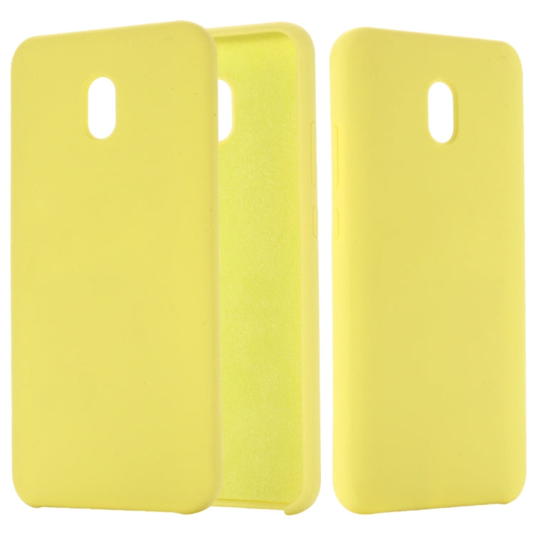 For Xiaomi Redmi 8A Solid Color Liquid Silicone Dropproof Full Coverage Protective Case