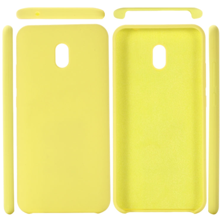 For Xiaomi Redmi 8A Solid Color Liquid Silicone Dropproof Full Coverage Protective Case