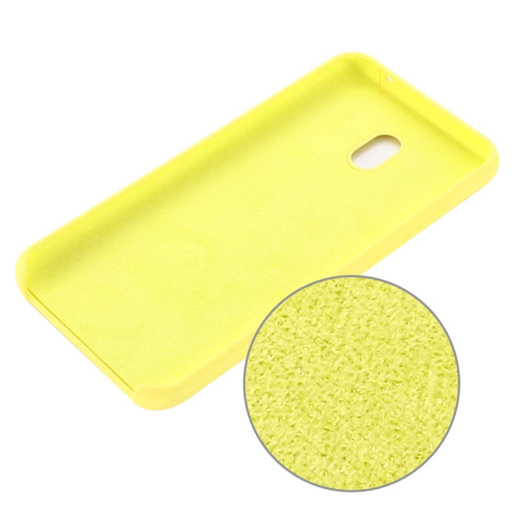 For Xiaomi Redmi 8A Solid Color Liquid Silicone Dropproof Full Coverage Protective Case