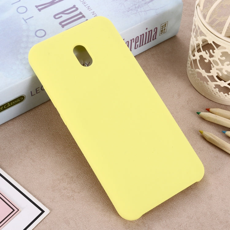 For Xiaomi Redmi 8A Solid Color Liquid Silicone Dropproof Full Coverage Protective Case