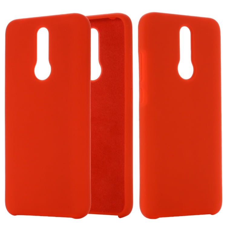 For Xiaomi Redmi 8 Solid Color Liquid Silicone Dropproof Full Coverage Protective Case